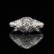 Art Deco .31ct. Diamond & 18K White Gold Antique Engagement - Fashion Ring- J34132