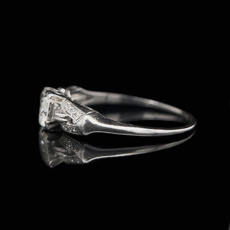 Art Deco .75ct. Diamond & Platinum Antique Engagement - Fashion Ring  - J34137