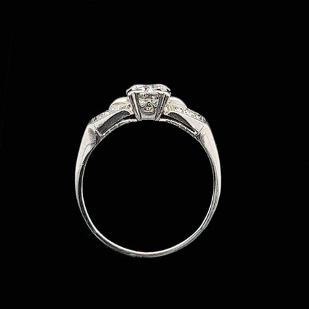 Art Deco .75ct. Diamond & Platinum Antique Engagement - Fashion Ring  - J34137