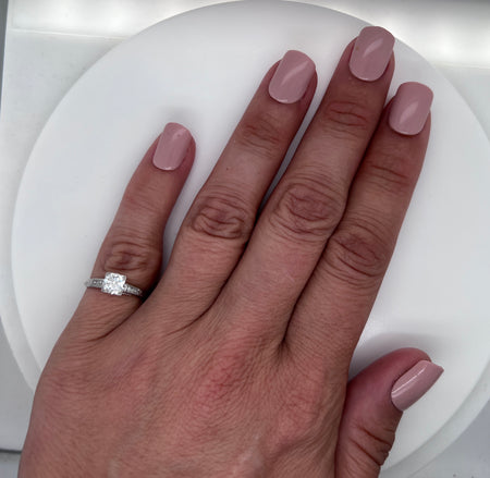 Art Deco .50ct. Diamond & Platinum Antique Engagement Ring - J35597