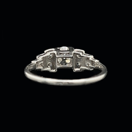 Art Deco .50ct. Diamond Antique Engagement - Fashion Ring Platinum - J36056