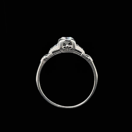 Art Deco .25ct. Diamond Antique Engagement - Fashion Ring Platinum - J36462