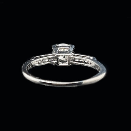 .54ct. Diamond & Platinum Vintage Engagement Ring - J36916