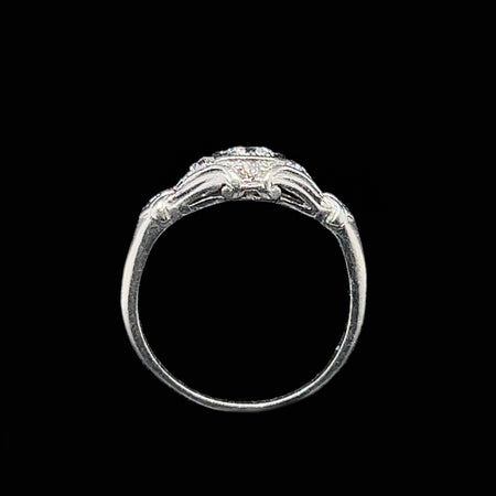 Art Deco .40ct. Diamond Platinum Antique Engagement - Fashion Ring - J37116