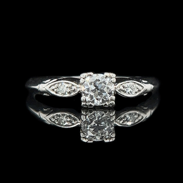 Art Deco .33ct. Diamond Antique Engagement - Fashion Ring Platinum - J37138