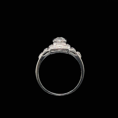 Art Deco .51ct. Diamond Antique Engagement - Fashion Ring Platinum - J37163