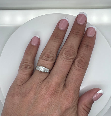 Art Deco .65ct. Diamond Antique Engagement - Fashion Ring Platinum - J37172