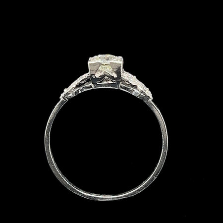 Art Deco .35ct. Diamond Antique Engagement - Fashion Ring Platinum - J37209