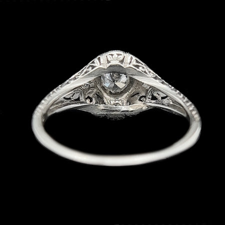 Art Deco .25ct. Diamond & 18K White Gold Antique Engagement - Fashion Ring Belais - J37342