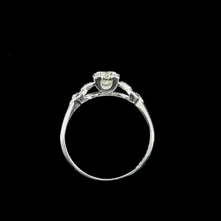 Art Deco .50ct. Diamond Antique Engagement - Fashion Ring Platinum - J37385