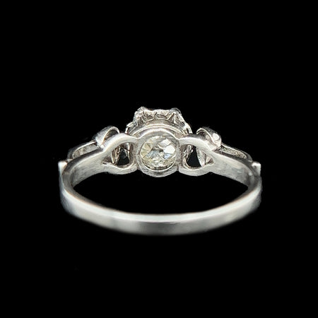 Art Deco .60ct. Diamond Antique Engagement - Fashion Ring Platinum - J37404
