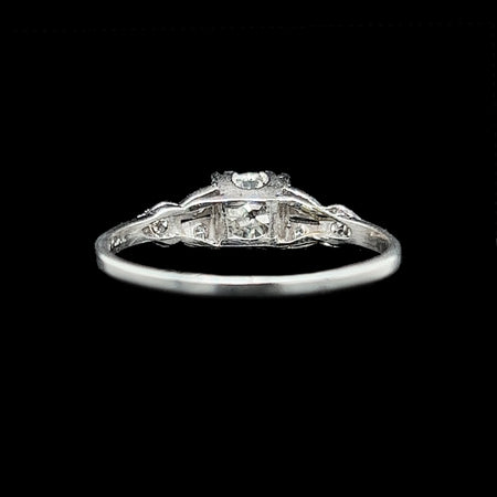 Art Deco .50ct. Diamond Antique Engagement - Fashion Ring Platinum - J37695