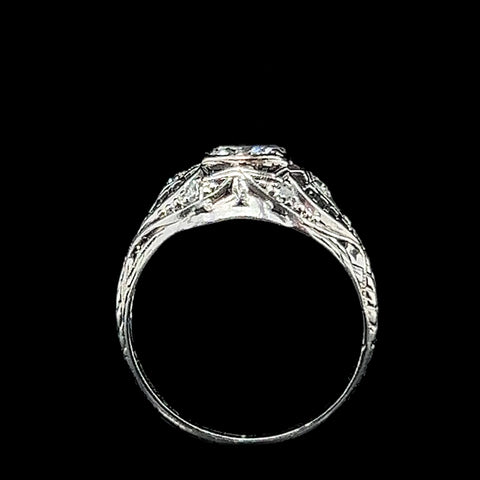 Art Deco .70ct. Diamond Antique Engagement - Fashion Ring Platinum - J37828