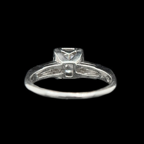 Art Deco .46ct. Diamond & Platinum Antique Engagement Ring - J37844
