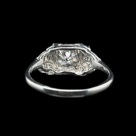 Art Deco .62ct. Diamond Antique Engagement - Fashion Ring Platinum - J37906