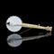 Vintage Banjo Pin 18K Yellow, White Gold & Enamel - J37918
