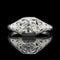 Art Deco .50ct. Diamond Antique Engagement - Fashion Ring 18K White Gold - J37949