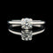 .55ct. Diamond Vintage Engagement Ring 18K White Gold - J38077