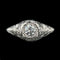 Edwardian .35ct. Diamond & 18K White Gold Antique Engagement - Fashion Ring - J38131