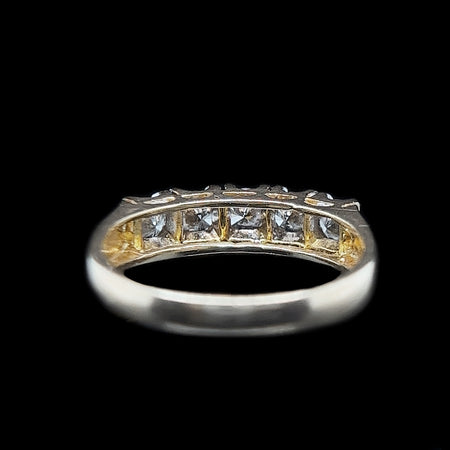 .75ct. T.W. Diamond Vintage Wedding Band - Anniversary Band - Wedding Ring 18K Yellow Gold - J39142