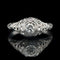 Edwardian .18ct. Diamond Antique Engagement - Fashion Ring 18K White Gold - Bud & Blossom ML - J39164