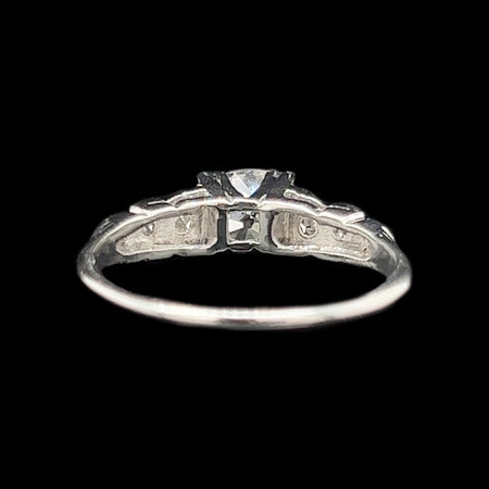 Art Deco .68ct. Diamond Antique Engagement - Fashion Ring Platinum Brandt Co. - J39216