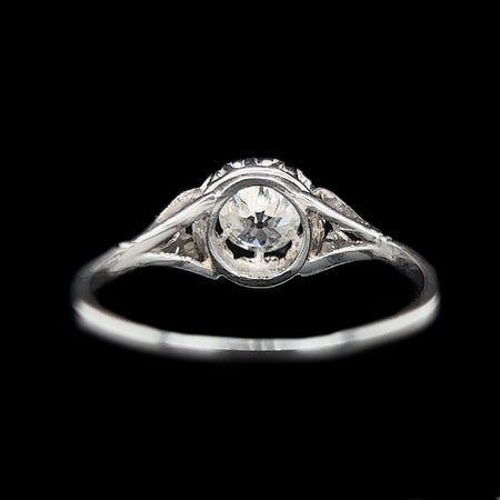 Edwardian .45ct. Diamond Antique Engagement - Fashion Ring Platinum - J39246