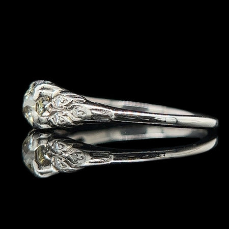 Art Deco .50ct. Diamond Antique Engagement - Fashion Ring Platinum - J39271