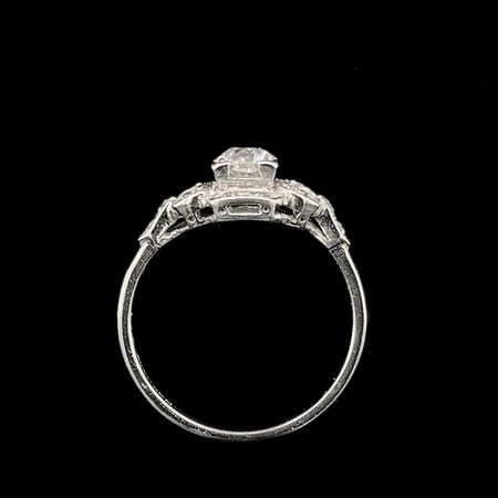 Art Deco .40ct. Diamond Antique Engagement - Fashion Ring Platinum - J39275
