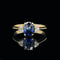 1.08ct. Sapphire & Diamond Estate Engagement - Fashion Ring 18K Yellow Gold - J40170