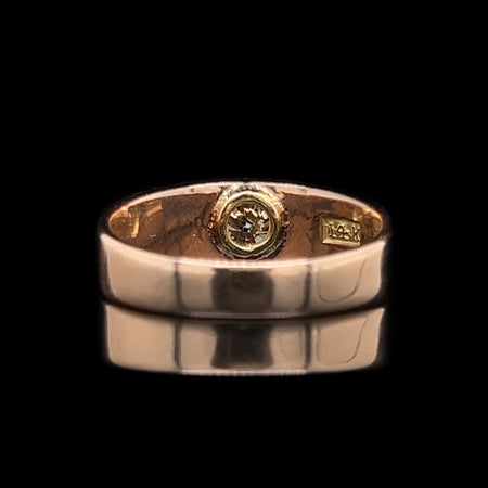 Art Deco .33ct. Diamond Antique Wedding - Fashion Ring Rose Gold - J40218