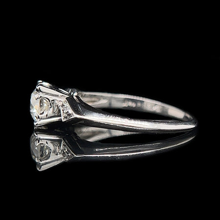 Art Deco 1.13ct. Diamond Antique Engagement - Fashion Ring Platinum - J40219