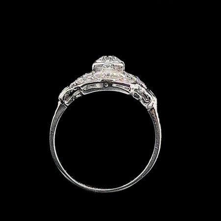 Art Deco .35ct. Diamond Antique Engagement - Fashion Ring Platinum - J40220
