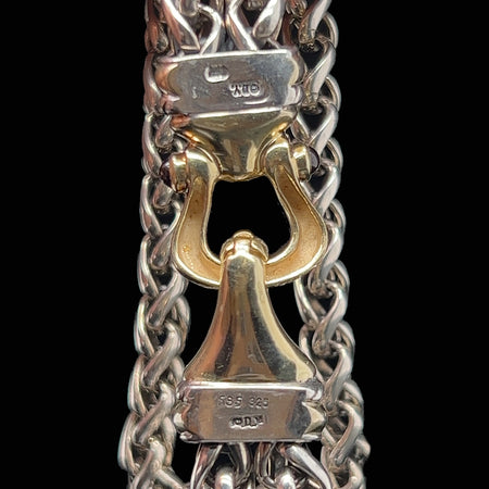 .10ct. T.W. Garnet Estate Bracelet Sterling Silver & Yellow Gold David Yurman - J40222
