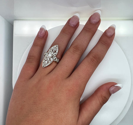 Edwardian Pearl & 1.00ct. T.W. Diamond Antique Engagement - Wedding - Fashion Ring Yellow/Rose/White Gold - J40230