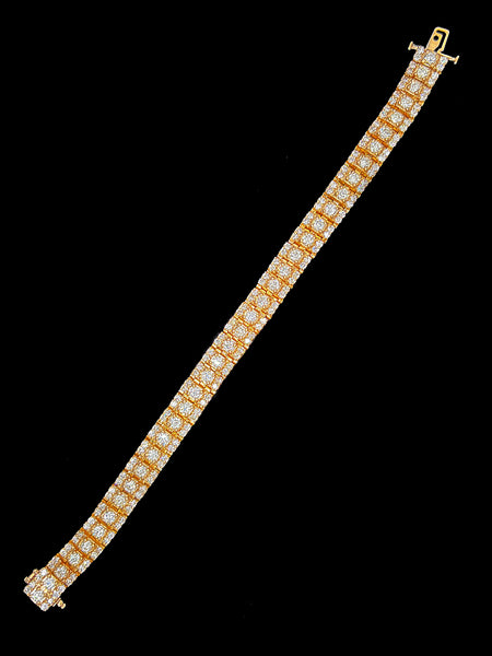 11.00ct. T.W. Diamond Estate Bracelet Yellow Gold - J40237C