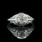 Art Deco .16ct. Diamond Antique Engagement - Fashion Ring 18K White Gold - J42300