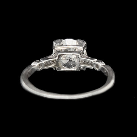 Art Deco 1.35ct. Diamond Antique Engagement - Fashion Ring Platinum - J42314