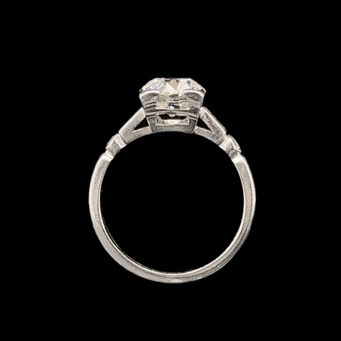 Art Deco 1.35ct. Diamond Antique Engagement - Fashion Ring Platinum - J42314