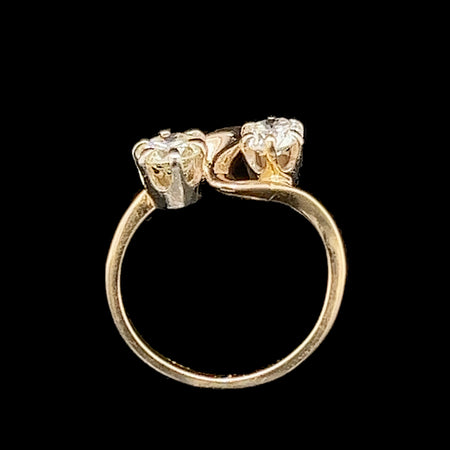 1.00ct. T.W. Diamond Vintage Engagement - Fashion Ring Yellow Gold - J42328