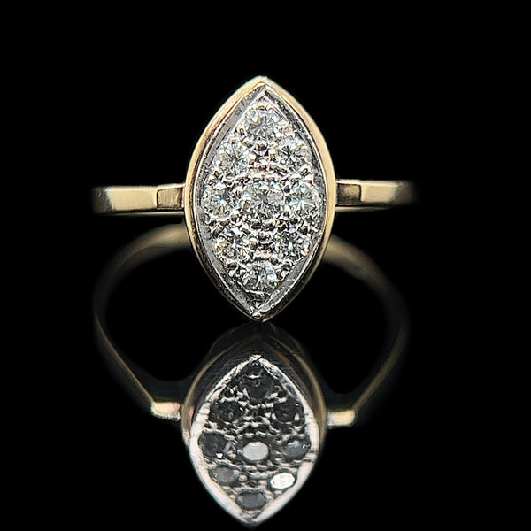 .25ct. Diamond Vintage Wedding - Fashion Ring Yellow Gold - J42369