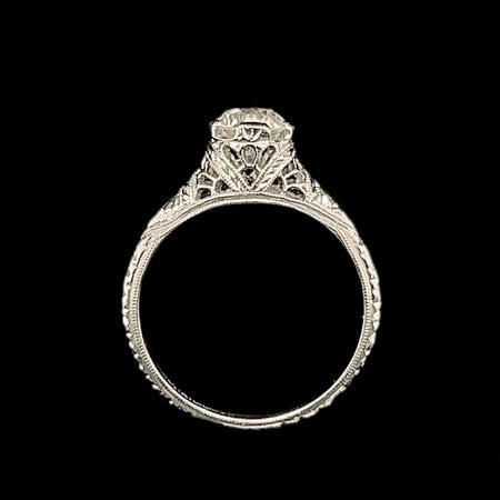 Art Deco .45ct. Diamond Antique Engagement - Fashion Ring Platinum - J42387