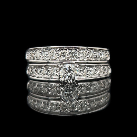 .33ct. Diamond Estate Wedding Set White Gold - J42436