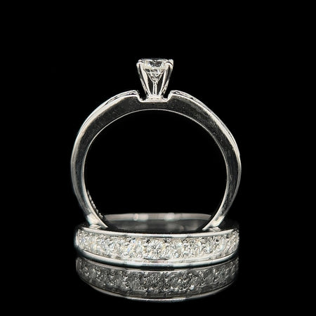 .33ct. Diamond Estate Wedding Set White Gold - J42436