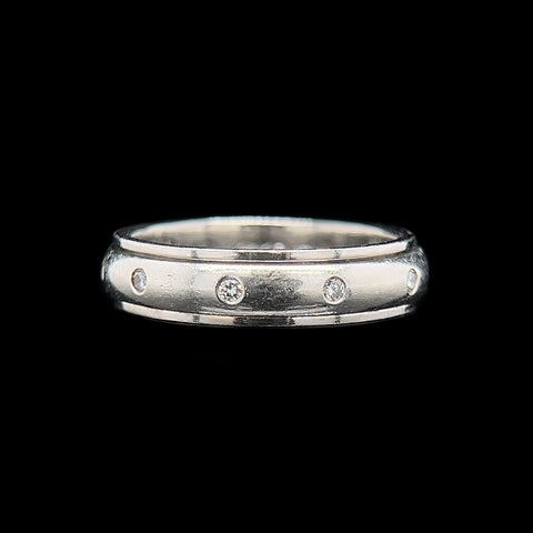 .15ct. T.W. Diamond Estate Wedding Band Platinum - J42448