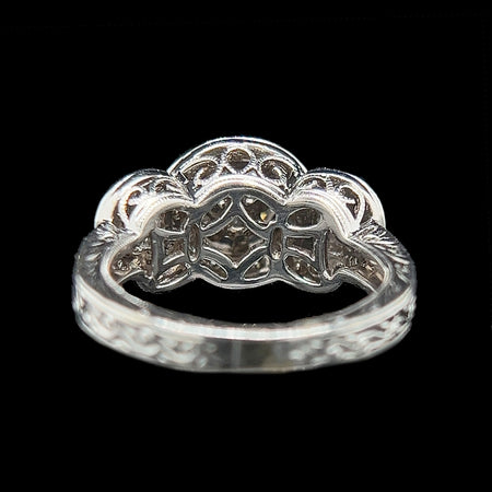 .80ct. Diamond Estate Engagement - Fashion Ring 18K White Gold - J42469