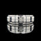 .25ct. T.W. Sapphire & .15ct. T.W. Diamond Gents Estate Wedding Band - Ring White Gold Vera Wang - J42480