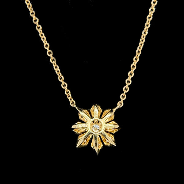 .25ct. T.W. Diamond Estate Necklace Yellow Gold - J42498