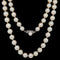 Estate 6.5mm-6.8mm Akoya Cultured Pearl Necklace White Gold - J42508