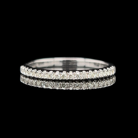 .16ct. T.W. Diamond Estate Wedding - Anniversary Band White Gold - J42509